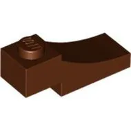 70681c88 - LEGO vörösesbarna inverz fél-boltív 1 x 3 méretű, íves