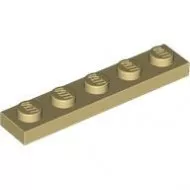 78329c2 - LEGO világos krémszínű (tan) lap 1 x 5 méretű