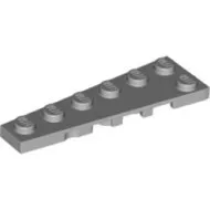 78443c86 - LEGO világosszürke lap 6 x 2 méretű, lecsapott, balos