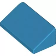 85984c153 - LEGO sötét azúr 30° lejtő 1 x 2 x 2/3 méretű