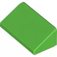 85984c36 - LEGO élénk zöld 30° lejtő 1 x 2 x 2/3 méretű