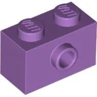 86876c157 - LEGO közepes levendula kocka 2 x 1 méretű oldalán 1 bütyökkel