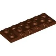 87609c88 - LEGO vörösesbarna lap 2 x 6 x 2/3 oldalán fordítóval