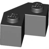 87620c11 - LEGO fekete kocka 2 x 2 méretű, lecsapott sarok