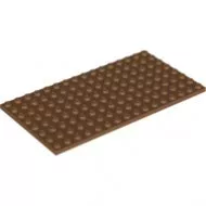 92438c150 - LEGO közepes nugát lap 8 x 16 méretű