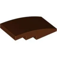 93606c88 - LEGO vörösesbarna lejtő 4 x 2 méretű, íves, sima