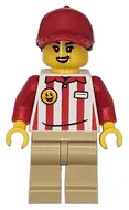 cty1868 - LEGO minifigura Hot dog soapbox pilóta