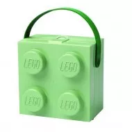 40240005 - LEGO Tároló doboz 2x2-es, szendvics tartó doboz, homokzöld színben, füllel
