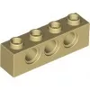 3701c2 - LEGO világos krémszínű (tan) technic kocka 1 x 4 méretű