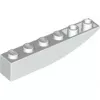 42023c1 - LEGO fehér inverz lejtő 6 x 1 méretű