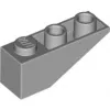 4287c86 - LEGO világos szürke inverz 33° lejtő 3 x 1 méretű