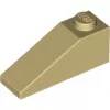 4286c2 - LEGO világos krémszínű (tan) kocka 33° lejtő 3 x 1 méretű