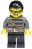 cty363 - LEGO betörő minifigura, fekete haj, maszk