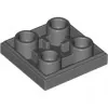 11203c85 - LEGO sötétszürke inverz csempe 2 x 2 méretű