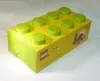 4023-120 - LEGO Tároló doboz 2x4-es, uzsonnás doboz, lime színben