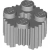 92947c86 - LEGO világosszürke kocka 2 x 2 méretű, kerek, csíkozott
