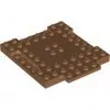 15624c150 - LEGO közepes nugát kocka, 8 x 8 méretű, 1 x 4 középrésszel és 1 x 4 csatlakozó lappal