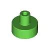 20482c36 - LEGO élénkzöld kerek csempe, 1 x 1 méretű, pin csatlakozóval