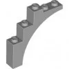2339c86 - LEGO világosszürke boltív 1 x 5 x 4 méretű