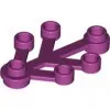 2423c71 - LEGO magenta növény-ág 4x3 méretű - 4 db/csomag