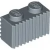 2877c55 - LEGO homokkék kocka 1 x 2 méretű csíkozott