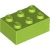 3002c34 - LEGO lime kocka 2 x 3 méretű