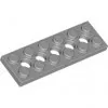 32001c86 - LEGO világosszürke technic lap 2 x 6 méretű, 5 lyukkal