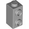 32952c86 - LEGO világosszürke kocka 1 x 1 x 1 2/3 méretű 1 oldalán 2 bütyökkel