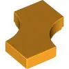 3396c110 - LEGO élénk világos narancssárga csempe 2 x 2 méretű, 2 oldalán 1 x 1 méretű kivágással (dupla nyíl)