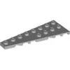 3544c86 - LEGO világosszürke lap 8 x 3 méretű bal oldalán lecsapott