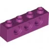3701c71 - LEGO magenta technic kocka 1 x 4 méretű