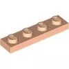 3710c90 - LEGO világos nugát lap 1 x 4 méretű