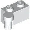 3830c1 - LEGO fehér zsanér kocka felső 1 x 2 méretű