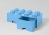 40061736 - LEGO Fiókos tároló doboz 8 - világoskék színben