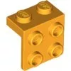 44728c110 - LEGO élénk világos narancssárga fordító lap 1 x 2 és 2 x 2 méretű