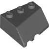 48165c85 - LEGO sötétszürke lejtő kocka 3 x 3 méretű, lecsapott, jobbos