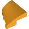 5093c110 - LEGO élénk világos narancssárga lejtő, íves, 2 x 2 x 2/3 méretű, lecsapott jobbos
