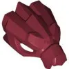 5983c59 - LEGO sötétpiros minifigura sisak, sárkány alakú