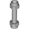 66909c86 - LEGO világosszürke minifigura fegyver, hosszabbított sima markolat