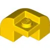 67810c3 - LEGO sárga kocka 2 x 2 x 1 1/3 méretű, íves tetővel