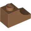 78666c150 - LEGO közepes nugát inverz fél-boltív 1 x 2 méretű, íves