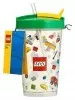 853908 - LEGO kocka mintás nagy pohár tetővel, szívószállal