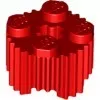 92947c5 - LEGO piros kocka 2 x 2 méretű, kerek, csíkozott