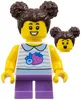 cty1797 - LEGO minifigura lány, gyülöcsös felsőben