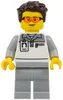 cty1834 - LEGO minifigura F1 szerelő, biztonsági szemüvegben