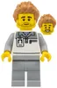 cty1836 - LEGO minifigura F1 szerelő, tüsis hajjal